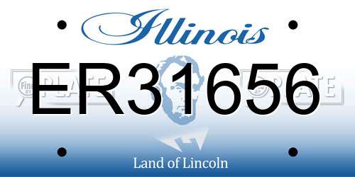 ER31656 Illinois License Plate