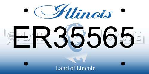 ER35565 Illinois License Plate