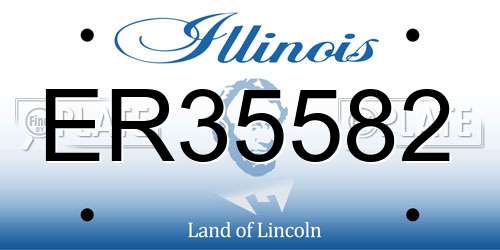 ER35582 Illinois License Plate