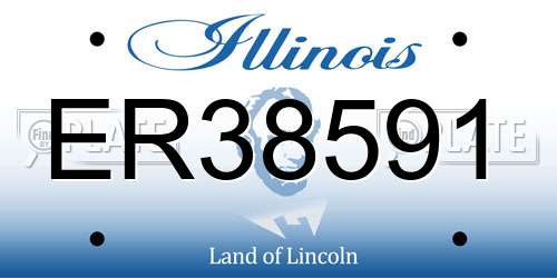 ER38591 Illinois License Plate