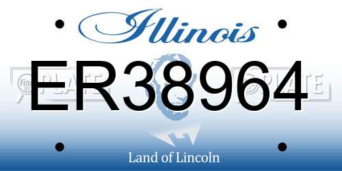 ER38964 Illinois License Plate