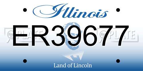 ER39677 Illinois License Plate