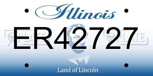 ER42727 Illinois License Plate