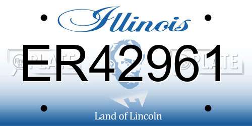ER42961 Illinois License Plate