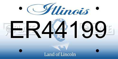 ER44199 Illinois License Plate