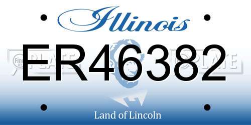 ER46382 Illinois License Plate