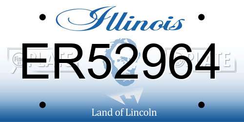ER52964 Illinois License Plate