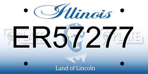 ER57277 Illinois License Plate