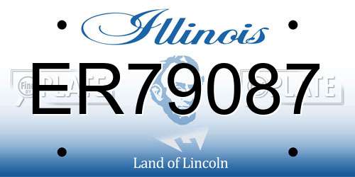 ER79087 Illinois License Plate
