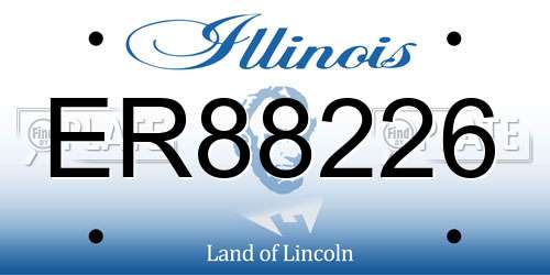 ER88226 Illinois License Plate