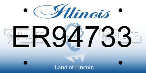 ER94733 Illinois License Plate
