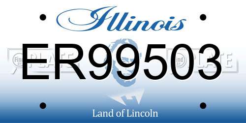 ER99503 Illinois License Plate