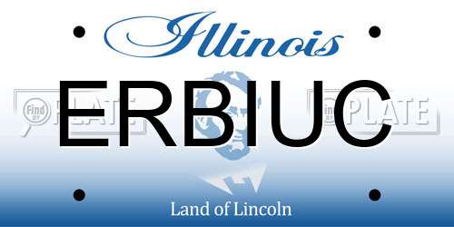 ERBIUC Illinois License Plate