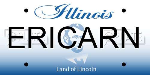 ERICARN Illinois License Plate