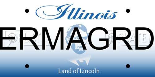 ERMAGRD Illinois License Plate