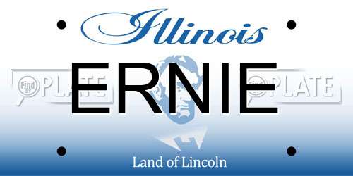 ERNIE Illinois License Plate