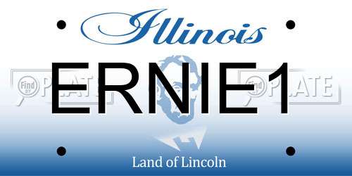 ERNIE1 Illinois License Plate