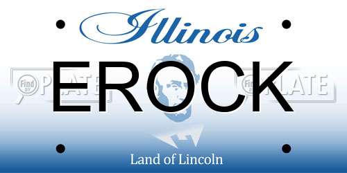 EROCK Illinois License Plate