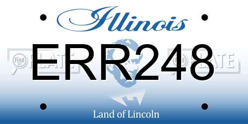 ERR248 Illinois License Plate