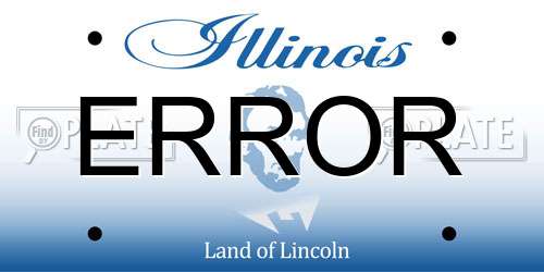 ERROR Illinois License Plate