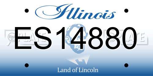 ES14880 Illinois License Plate