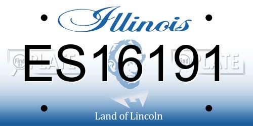 ES16191 Illinois License Plate