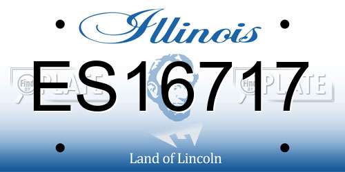 ES16717 Illinois License Plate