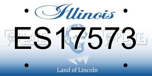 ES17573 Illinois License Plate