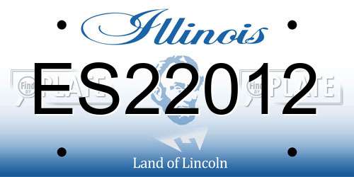 ES22012 Illinois License Plate