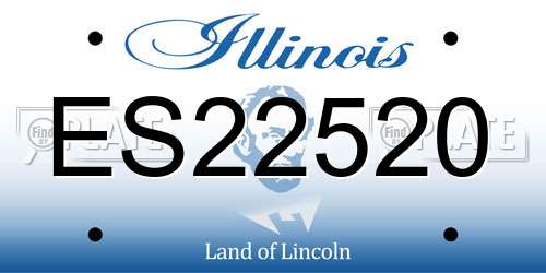 ES22520 Illinois License Plate