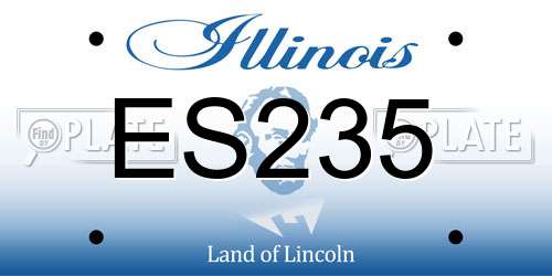 ES235 Illinois License Plate