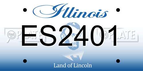 ES2401 Illinois License Plate