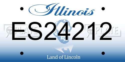 ES24212 Illinois License Plate