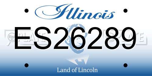 ES26289 Illinois License Plate