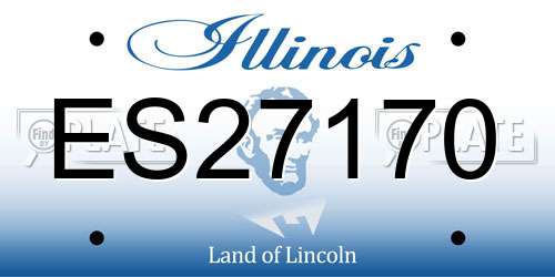 ES27170 Illinois License Plate