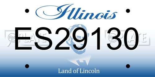 ES29130 Illinois License Plate