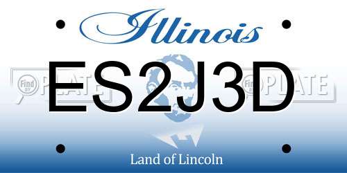 ES2J3D Illinois License Plate