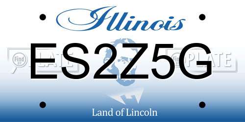 ES2Z5G Illinois License Plate