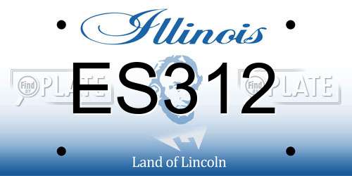 ES312 Illinois License Plate