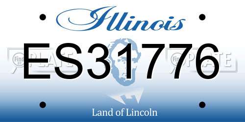 ES31776 Illinois License Plate