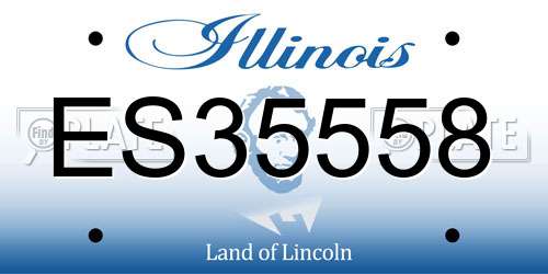ES35558 Illinois License Plate