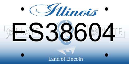 ES38604 Illinois License Plate