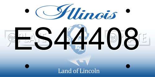 ES44408 Illinois License Plate