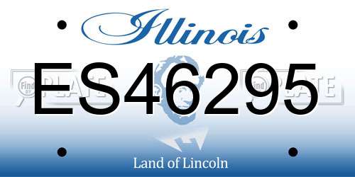 ES46295 Illinois License Plate