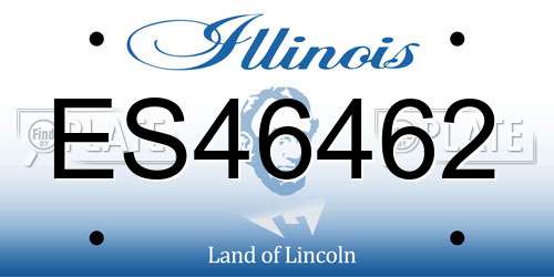 ES46462 Illinois License Plate