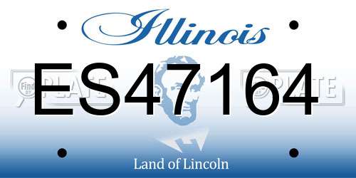 ES47164 Illinois License Plate