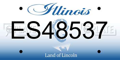 ES48537 Illinois License Plate