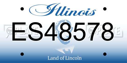 ES48578 Illinois License Plate