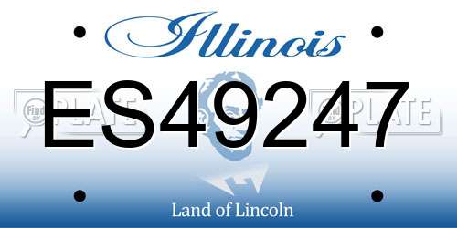 ES49247 Illinois License Plate