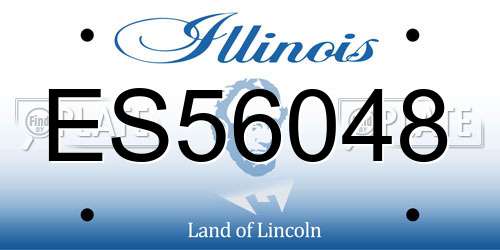 ES56048 Illinois License Plate